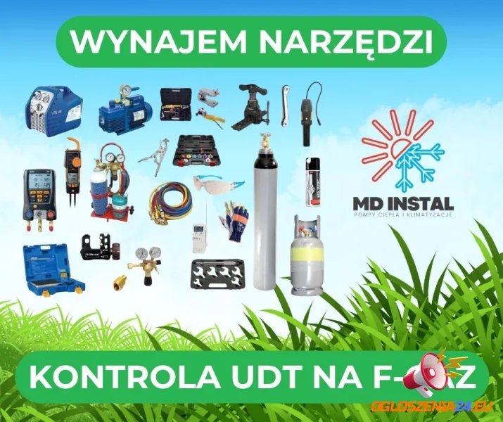 Wynajem narzędzi sprzęt do kontroli UDT na Fgaz