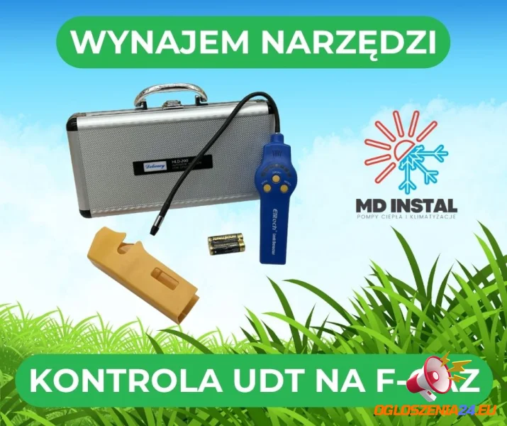Wynajem detektora do kontroli UDT na f-gaz