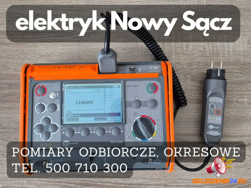 Pomiary elektryczne odbiorcze i okresowe – Nowy Sącz i okolice | Wikart.pl